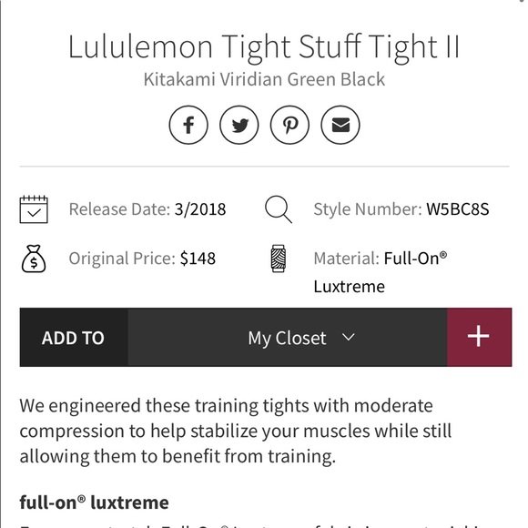 Lululemon tight stuff tight II leggings - Picture 2 of 8